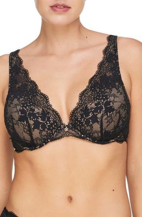 Thirdlove All Day Lace Uplift Plunge Underwire Bra in Black at Nordstrom, Size 34D1
