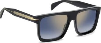 Eyewear by David Beckham Db 7134/S Zonnebril met blauwe gradient lenzen - unisex - Zonnebrillen - Zwart - 56 MM - Accessoires