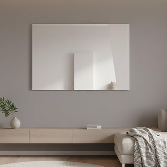 Dmora Dmora - Espejito Dabadal, Espejo De Ba&ntilde;o, 100% Made In Italy, Cm 80x2h60, Blanco Brillo