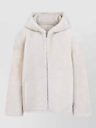 Yves Salomon shearling hooded jacket