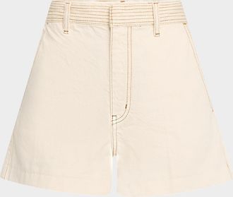 Frame Denim The Trapunto Denim Shorts