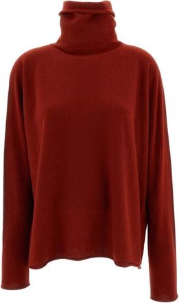 CASEY CASEY Chimney Seamless Trui - Dames - Truien - Bruin - Maat: M Kasjmier