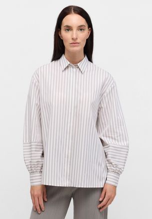 Eterna Hemdbluse ETERNA OVERSIZE FIT, Damen, Gr. 34, grau, 97% Baumwolle, 2% Viskose, 1% Polyester, Blusen Hemdbluse
