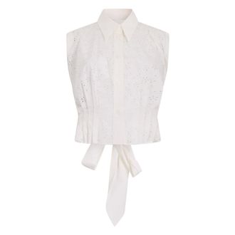 Philosophy di Lorenzo Serafini White shirt without sleeves elegant versatile - female - Philosophy di Lorenzo Serafini - Shirts - White - 2XS - Blouses & Shirts