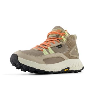 New Balance Womens Fresh Foam X Hierro V1 Mid-Cut Trail Running Shoe, Linen/Mushroom/Gulf Red, 6 UK