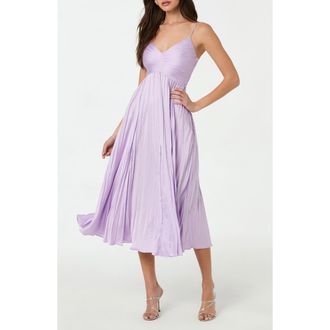 ASTR the Label Maeve Midi Dress in Lilac at Nordstrom, Size X-Small