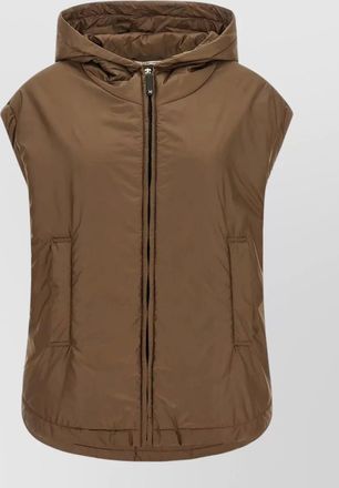 Max Mara faux fur hooded coat