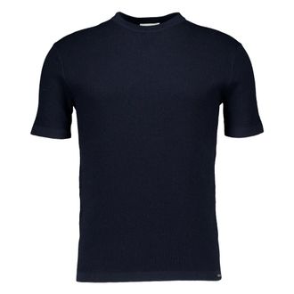 Gentiluomo T-Shirts, male, Blue, Size: 2XL Round Neck Ss T-shirt