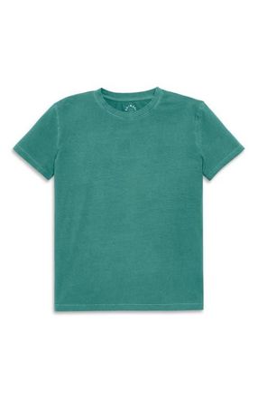 primary Womens Fit Easy Crewneck Tee in Garment Dye Sunwashed Teal at Nordstrom, Size Xx-Large