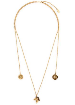 Chloé Charm-embellished Necklace - Gold - One Size