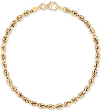 Bony Levy 14K Gold Rope Chain Bracelet in 14K Yellow Gold at Nordstrom, Size 7