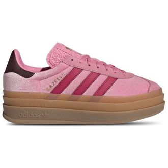 adidas Kids Originals Gazelle Bold - Girls Grade School Shoes Bliss Pink/Ruby Red Size 07.0