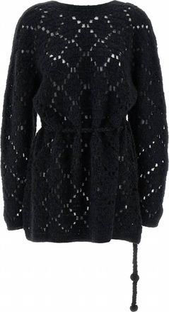 Isabel Marant Womens Merida Sweater Dress In Black
