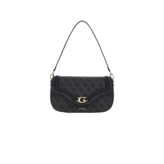 Guess Shoulder Bags, female, Black, Size: ONE SIZE Dea Flap Shoulder Bag