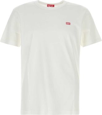 Diesel White Cotton T Miegor K77 T Shirt