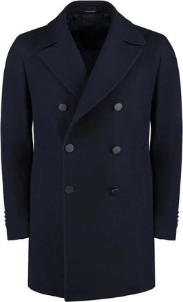 Tagliatore Cappotto N5051 - Heren - Mantel - Blauw - 3XL - Wol - Jassen