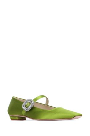 Roger Vivier Womens Bv Mini Strass Babies Dec 25 Verdeacceso Leather - Sole: Calf Sneaker