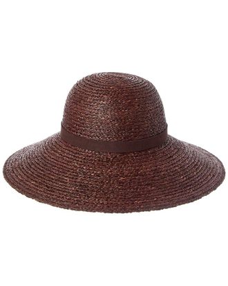 Bruno Magli Wide Brim Round Crown Straw Sun Hat