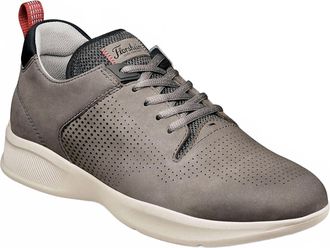 Florsheim Mens Studio Perf Toe Lace Up Sneaker In Gray