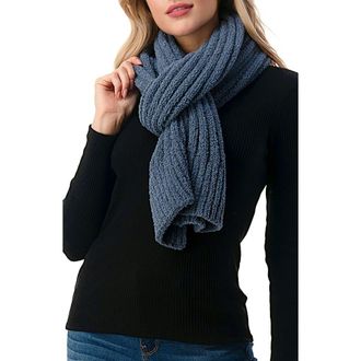MARCUS ADLER Ribbed Cozy Scarf in Blue at Nordstrom Rack