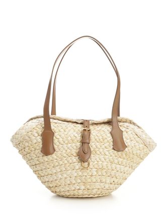 Dolce & Gabbana Capri Straw Bag Shoulder Bags Beige-Donna