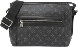 Louis Vuitton Pre-owned Monogram Eclipse Odyssee Messenger Bag - Heren - Vintage Schoudertas - Zwart - ONE Size - Vintage