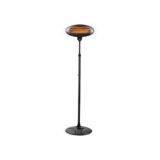 Fabrilamp Fabrilamp - Stufa da esterno quarzo austral 2000w nero c/piedi 3elem.3pot.ip34 regolabile e rotante 360&ordm; regx50,5x50 cm