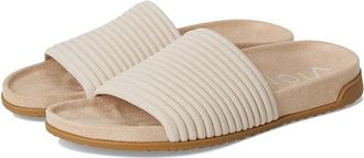 Vionic Evie Knit Slide Sandals Womens Sandals Cream : 9.5 M, Synthetic