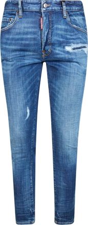 Dsquared2 Blue Skater Distressed Rips Jeans