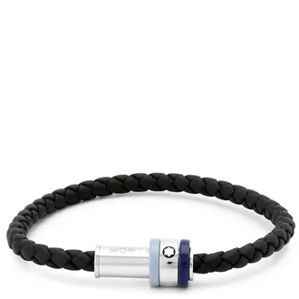 Montblanc Mens 1858 Ice Sea Blue Bracelet, Size 63