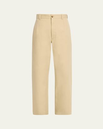 Loro Piana Yoko High-Waisted Cotton Trousers