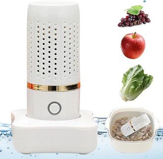 OEM Lavadora De Frutas, Carne, Arroz, Mariscos, Limpiadora Ultras&oacute;nica Port&aacute;til Para La Limpieza De Productos De Cocina, Multifuncional, Blanca