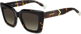 Missoni Cat-eye zonnebril bruine gradient lenzen - Dames - Zonnebrillen - Bruin - 51 MM - Accessoires