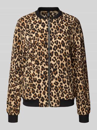 Vero Moda Regular Fit Blouson mit Allover-Muster Modell COCO in Beige, Gr&ouml;&szlig;e XS