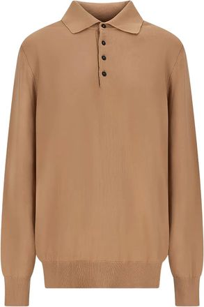 Canessa Maglione con colletto polo - Toni neutri