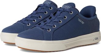 Skechers Womens Arch Fit Arcade-Forever Cozy Hands Free Slip-ins Sneaker, Navy, 7.5