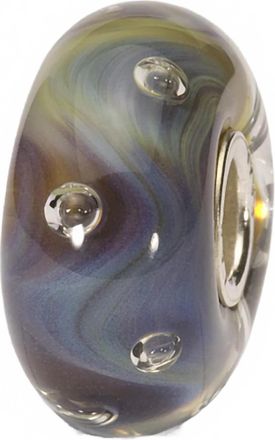 Trollbeads Womens Bubbles Glass Bead Charm In Azure