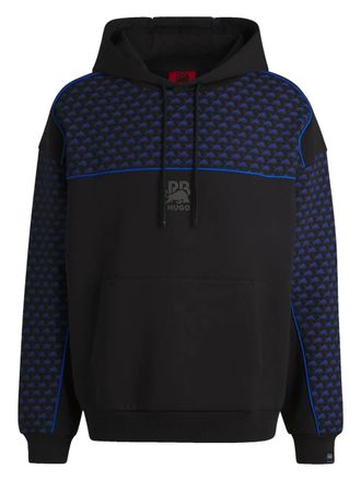 HUGO BOSS logo-print hoodie - Black