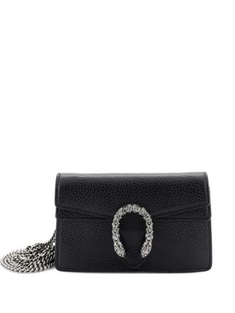 Gucci Dionysus Bag Leather Super Mini clutch bag - Zwart
