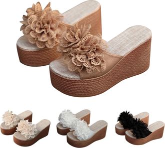 Generic Womens Recovery Sandals With Comfortable Plantar Fasciitis Arch Support Orthotic Open Toe Sport Sliders Anti-Slip BeachThick Platform Sandals Outdoor 