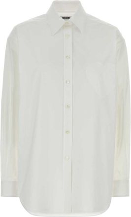 Moschino White stretch poplin shirt