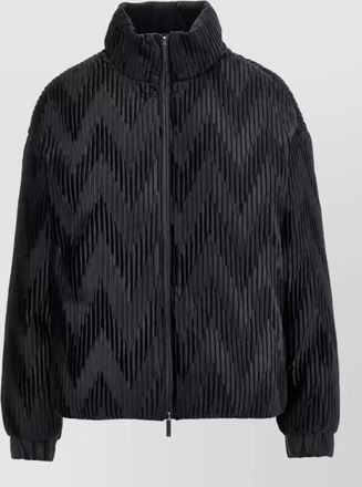 Emporio Armani velvet down oversized coat