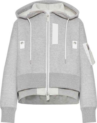 sacai Cotton Blend Padded Hoodie