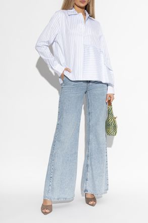 Blumarine Flared Leg Jeans, Womens, Blue