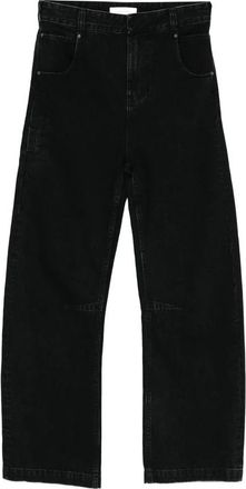 Entire studios Gem Wide-Leg Jeans - Dames - Loose Fit Jeans - Zwart - S - Katoen - Jeans