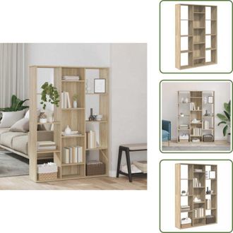 vidaXL The Living Store Libreria/Divisorio Rovere Sonoma 100x24x140cm Legno Multistrato - Divisorio in legno