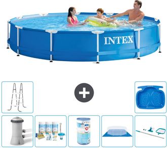 Intex Piscina Con Estructura Redonda - 366x76 Cm - 8-piezas S31749