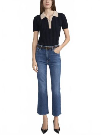 Frame Denim Reboot Crop Bootcut Jeans In Foxley