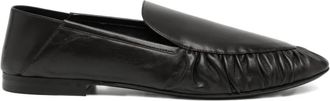 Saint Laurent Alain flats - women - Calf Leather/Calf Leather/Lambskin - 40 - Brown