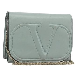 Valentino Pre-owned Vintage Shoulder Bag - Dames - Pre-owned - Blauw - Maat: ONE Size Leer
